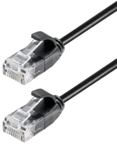 Transmedia CAT6a Thin U UTP Patch Cable 0,5m black