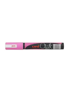 Marker Uni pwe-5m chalk_kreda fl.rozi