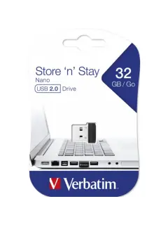 USB stick Verbatim 2.0 #98130 32GB Store 'n' Stay Nano, crni
