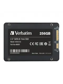 SSD Verbatim #49351 256GB, Vi550 S3, 2.5" SATA III 7mm, r520/w460Mbs