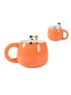 Šalica iTotal Charm Cat narančasta XL2526