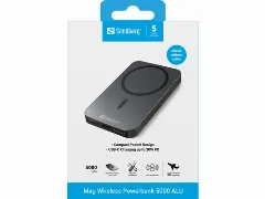 Sandberg Magnet Wireless Powerbank 5000 ALU