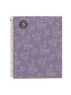 Kolegij blok Miquelrius A5 70g 120L spiralni crte Extra rigid cardboard lifestyle purple garden MR48234