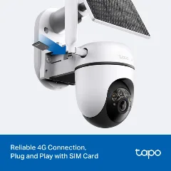 TP-Link Tapo C615G Kit, Solar-Powered Pan Tilt 4G LTE Security Camera Kit