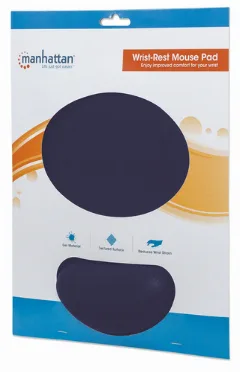 Manhattan ergonomska podloga za miša, gel, plava