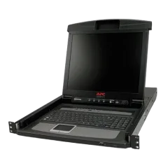 APC 17" Rack LCD Console with Integrated 8 Port Analog KVM Switch