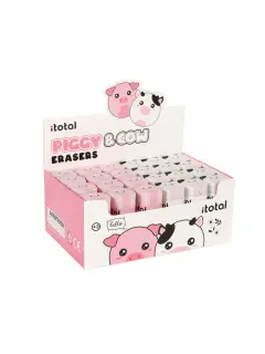 Gumica iTotal Cute animals kravica&svinjica 24/1 XL1804H