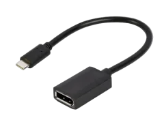 Gembird USB Type-C to DisplayPort adapter cable, 4K, 15 cm, black