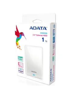 ADATA Ex HDD HV620 Slim, 1TB, usb3.1, bijeli