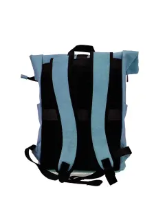Ruksak Swiss Only s preklopnim (roll-top) zatvaranjem 29x12x42cm 16L nebesko plavi SO-123-SBLUE