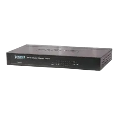 Planet 8-Port (8x 1GbE RJ45) Desktop Metal Switch, unmanaged