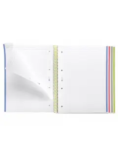 Kolegij blok Miquelrius A4 70g 140L spiralni crte Extra rigid cardboard lifestyle rider green MR4248