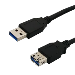 NaviaTec USB 3.0 A muški na A ženski kabel, 1,8m, crni