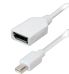 Transmedia Mini DisplayPort plug to DisplayPort jack, 15cm