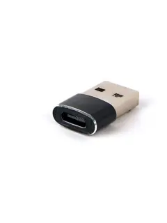 Gembird USB AM to Type-C female adapter, black