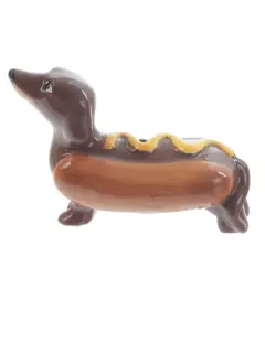 Keramički set za sol i papar Puckator s motivom hot doga i senfa SP60