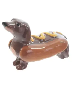 Keramički set za sol i papar Puckator s motivom hot doga i senfa SP60