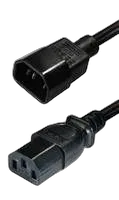 Transmedia IEC 60320 C14 plug-IEC 60320 C13 jack 2m