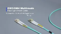 NFO Fiber optic pigtail LC, MM, OM4, 50 125, 1,5m