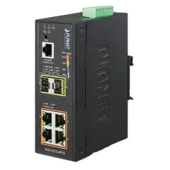Planet Industrial L2 4-Port GbE 802.3at PoE 2-Port 100 1000X SFP