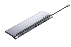 Vention Multi-function USB-C to HDMI VGA USB-C Gen 1 USB 3.0x2 USB 2.0 RJ45 SD TF TRRS 3.5mm PD Docking Station 0,25m