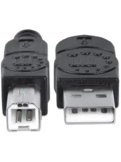 Manhattan kabel USB-A/USB-B M/M,za printer,5m,crni