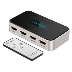 Vention HDMI Switch 3 In 1 Out Gray Metal Type