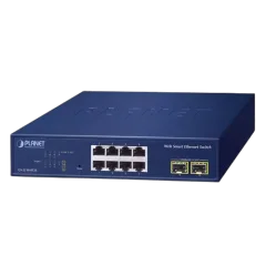 Planet 8-Port 10 100 1000T 2-Port 1000X SFP Web Smart Ethernet Switch