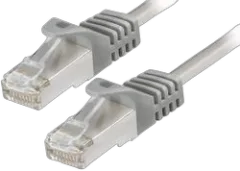 Transmedia CAT6a SFTP Patch Cable 2m grey