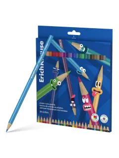 Drvene bojice ErichKrause trokutaste Color Friends 3mm 24/1