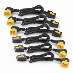 APC Power Cord Kit (6 ea), Locking, C19 to C20 (90 Degree), 1.8m