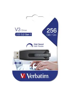 USB stick Verbatim 3.2 Gen1 #49168 256GB Store 'n' Go V3, crni