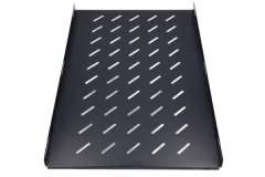 Extralink 1U 750mm Fixed shelf, 19", 752x472mm, for 1000mm depth cabinets, Black