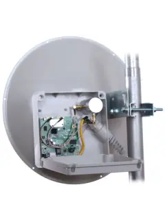 MaxLink MaxStation Mikron 924PR AC Lite, 24dBi dish MIMO shielded antenna, RouterOS L3, complete outdoor unit