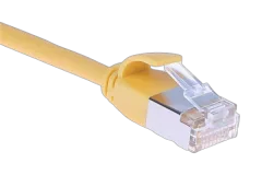 Masterlan comfort patch cable U FTP, extra slim, Cat6A, 3m, yellow, LSZH