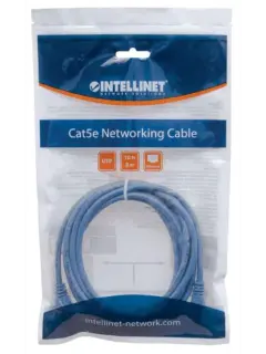 Intellinet Cat5e, CCA, U/UTP, PVC, RJ45, 3m, plavi
