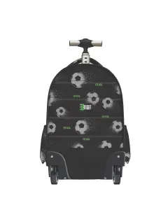 Ruksak školski St.Right na kotačiće Pixel Balls s pretincem za prijenosno računalo 17"