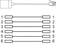 Transmedia RJ12 Plug Western 6 6 plug