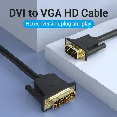 Vention DVI(24 5) to VGA Cable, 1,5m, Black