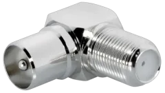 Transmedia Adapter IEC plug to F-jack, High quality version, 100pcs
