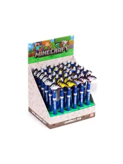 Kemijska olovka Puckator piši briši s PVC Minecraft ukrasom sortirano 36/1 PEN289