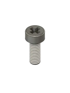 Nylon bolt M3 8 mm, 100 pcs.