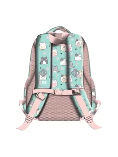 Ruksak školski St.Right Charming Cats s pretincem za prijenosno računalo 15"
