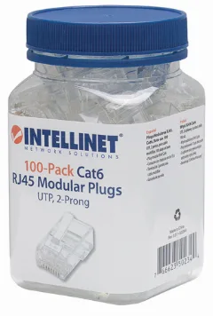 Intellinet konektor, UTP, CAT6, RJ45, 100 kom