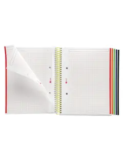 Kolegij blok Miquelrius A5 90g 120L spiralni crte Emotions Lime MR49952