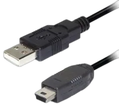 Transmedia USB A to 5 pin mini Kabel 0,3m