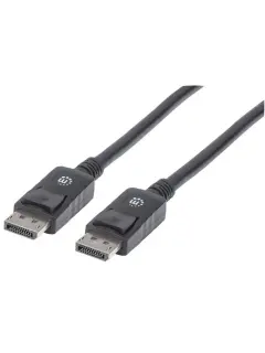 Manhattan kabel DP-DP M/M, 4K@60Hz, 1m, crni