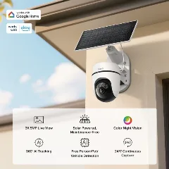 TP-LinkTapo C630 KIT | Solar-Powered Pan Tilt Security Camera Kit