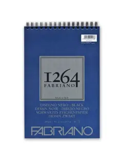 Blok Fabriano 1264 black drawing 21x29,7 (A4) 200g 40L spiralni top side 19100652