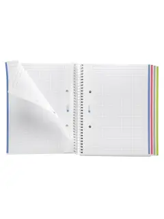 Kolegij blok Miquelrius A5 70g 140L spiralni kocke Extra rigid cardboard lifestyle rider purple MR4255